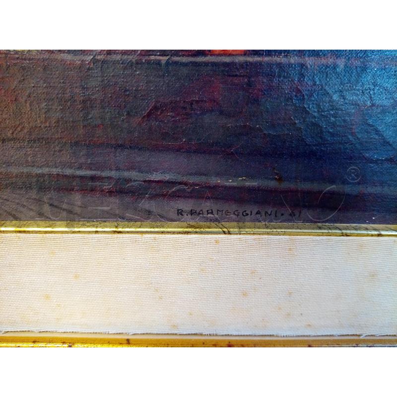 QUADRO OLIO SUTELA SCORCIO ROMANO ROVINE  | Mercatino dell'Usato Roma porta maggiore 5