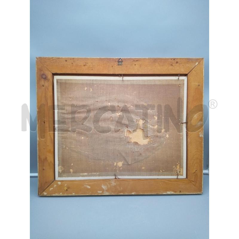 QUADRO OLIO SU CARTONE PRESSATO BARCA IN MARE MOSSO | Mercatino dell'Usato Roma porta maggiore 4