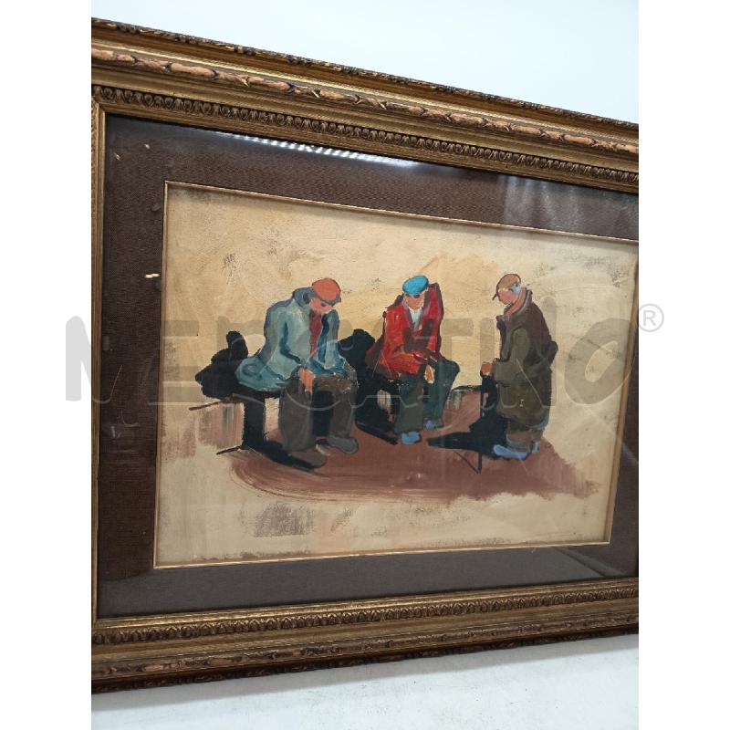 QUADRO OLIO SU COMPENSATO VECCHIMNI  | Mercatino dell'Usato Roma porta maggiore 4