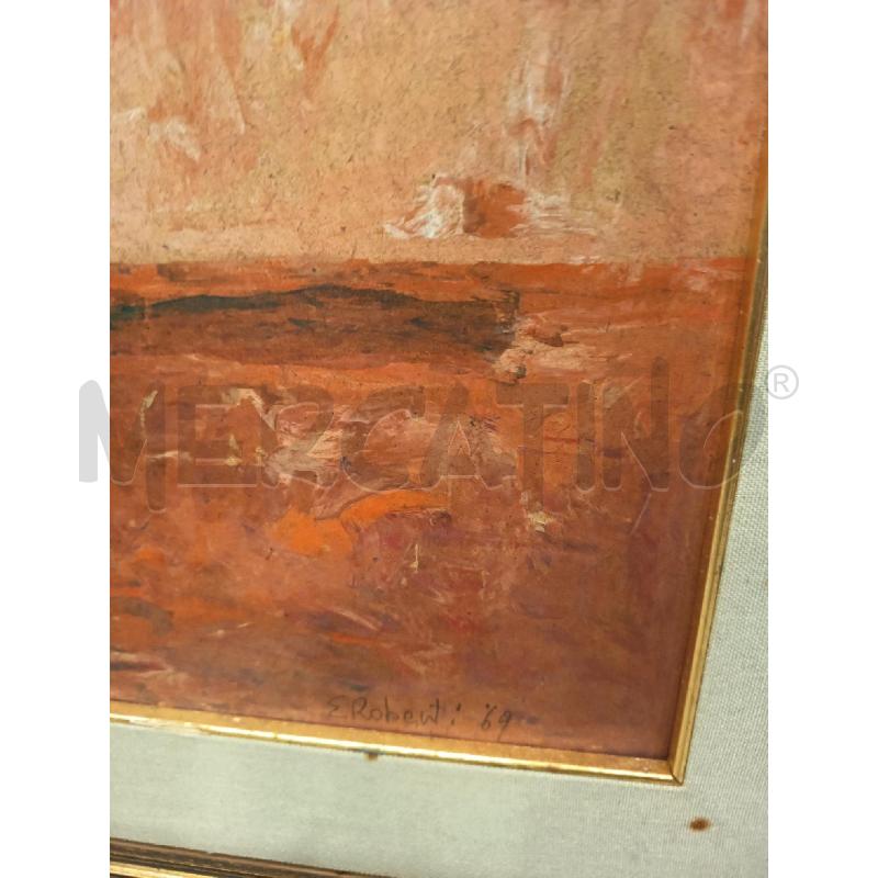 QUADRO OLIO SU MASONITE VASO CON FIORI | Mercatino dell'Usato Roma porta maggiore 2