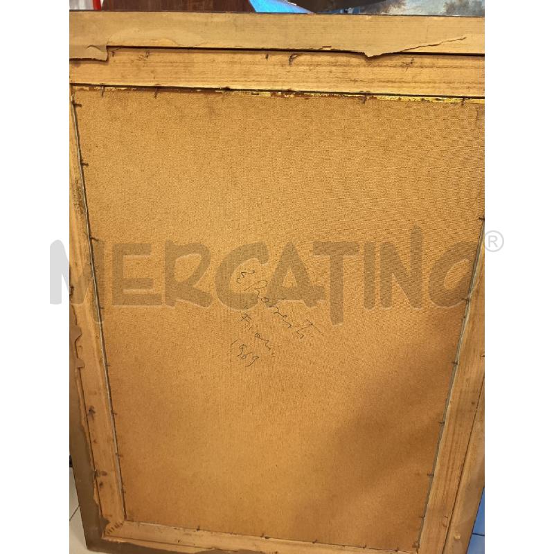 QUADRO OLIO SU MASONITE VASO CON FIORI | Mercatino dell'Usato Roma porta maggiore 5