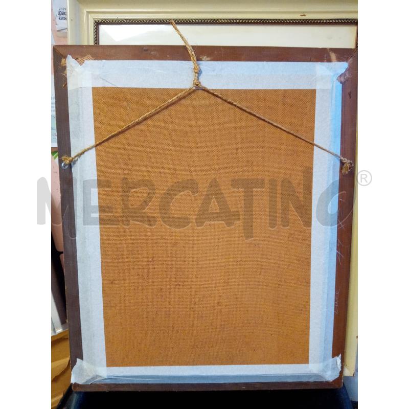 QUADRO OLIO SU MASONITE VASO CON FIORI | Mercatino dell'Usato Roma porta maggiore 5