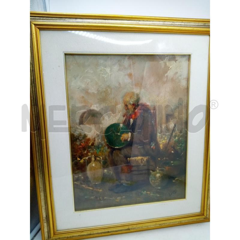 QUADRO OLIO SU PANNELLO MULTISTRATO VECCHIETTO CERAMISTA  | Mercatino dell'Usato Roma porta maggiore 1