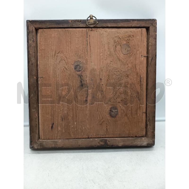 QUADRO OLIO SU PERGAMENA SCORCIO INTERNO CORNICE LEGNO EBANIZZATO ORO  | Mercatino dell'Usato Roma porta maggiore 5
