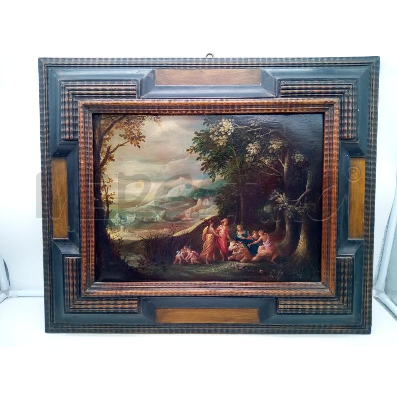 QUADRO OLIO SU RAME IL RATTO DI EUROPA | Mercatino dell'Usato Roma porta maggiore 1