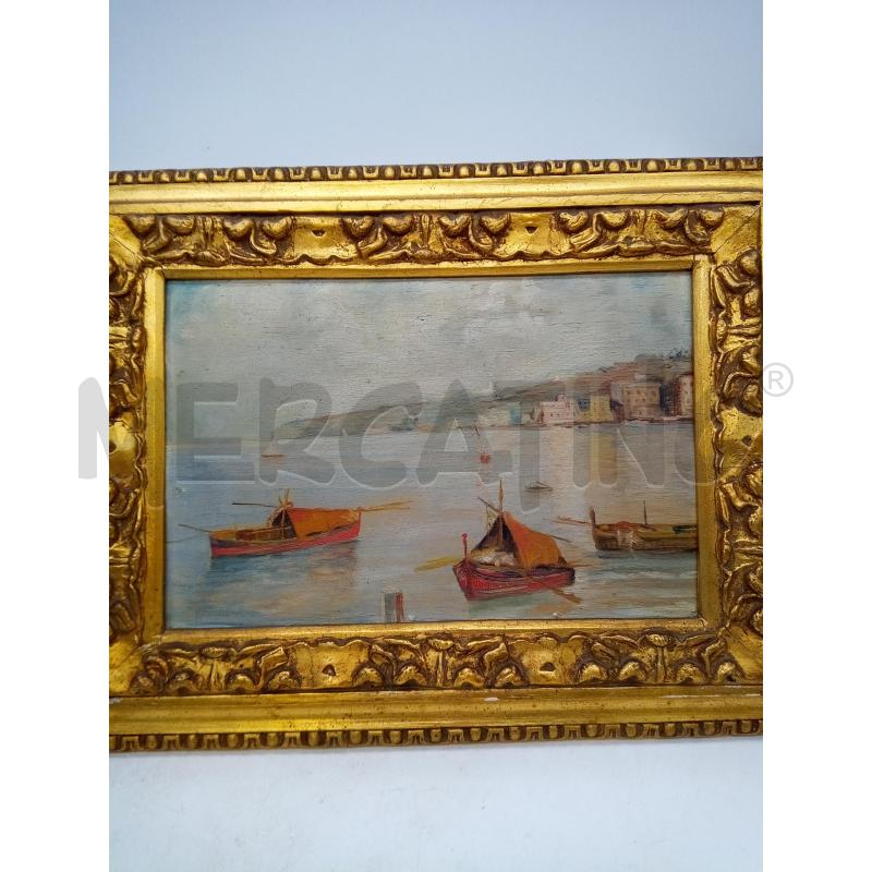 QUADRO OLIO SU TAVOLA MARINA  | Mercatino dell'Usato Roma porta maggiore 1
