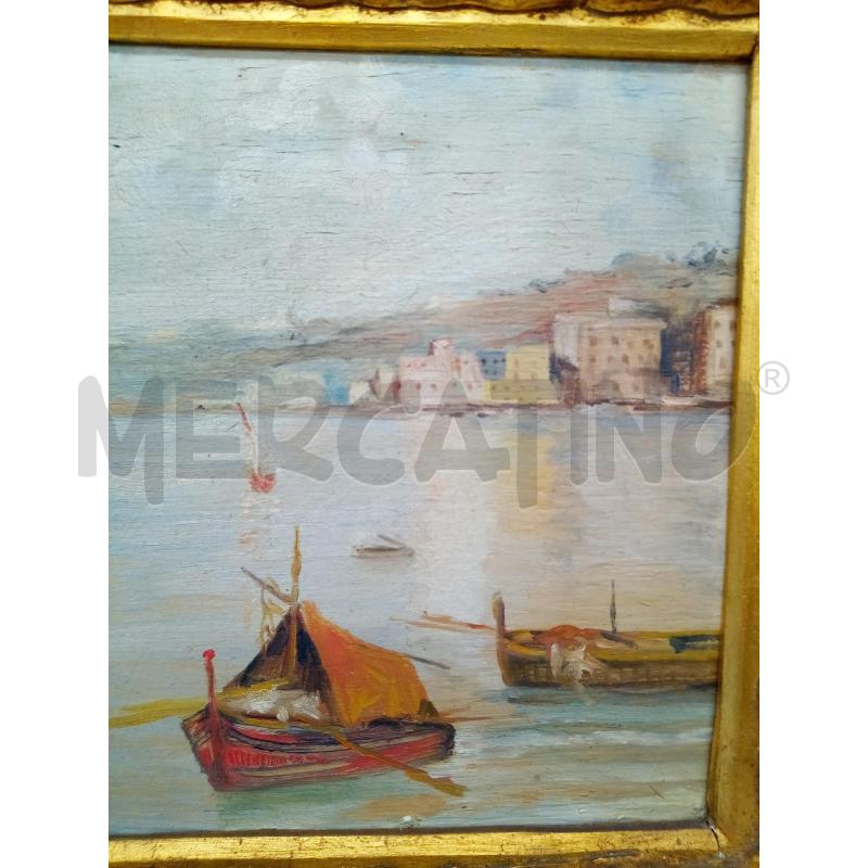 QUADRO OLIO SU TAVOLA MARINA  | Mercatino dell'Usato Roma porta maggiore 3