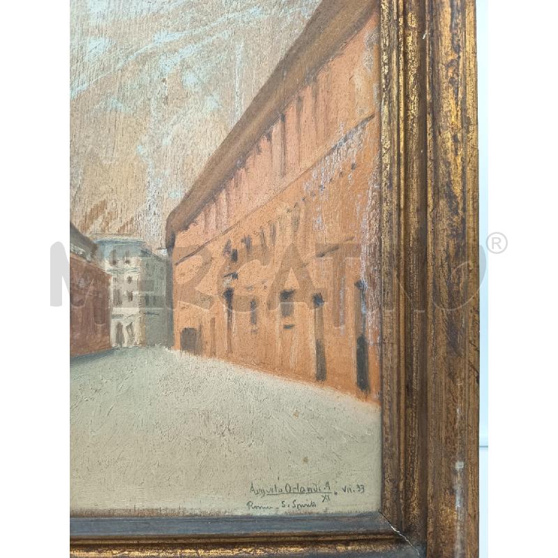 QUADRO OLIO SU TAVOLA SANTO SPIRITO ROMA  | Mercatino dell'Usato Roma porta maggiore 2