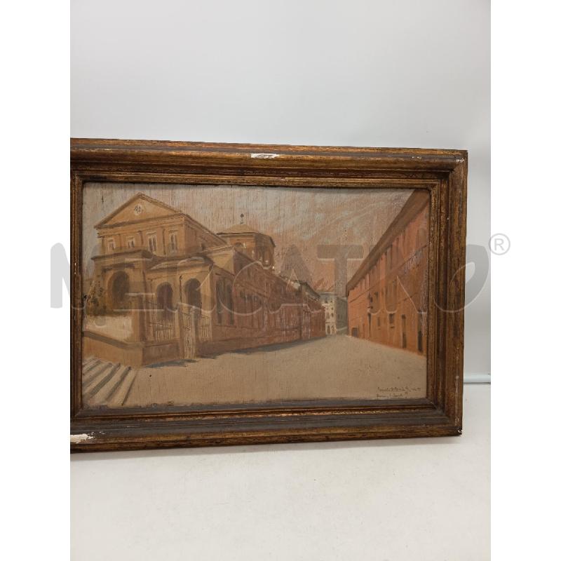 QUADRO OLIO SU TAVOLA SANTO SPIRITO ROMA  | Mercatino dell'Usato Roma porta maggiore 3