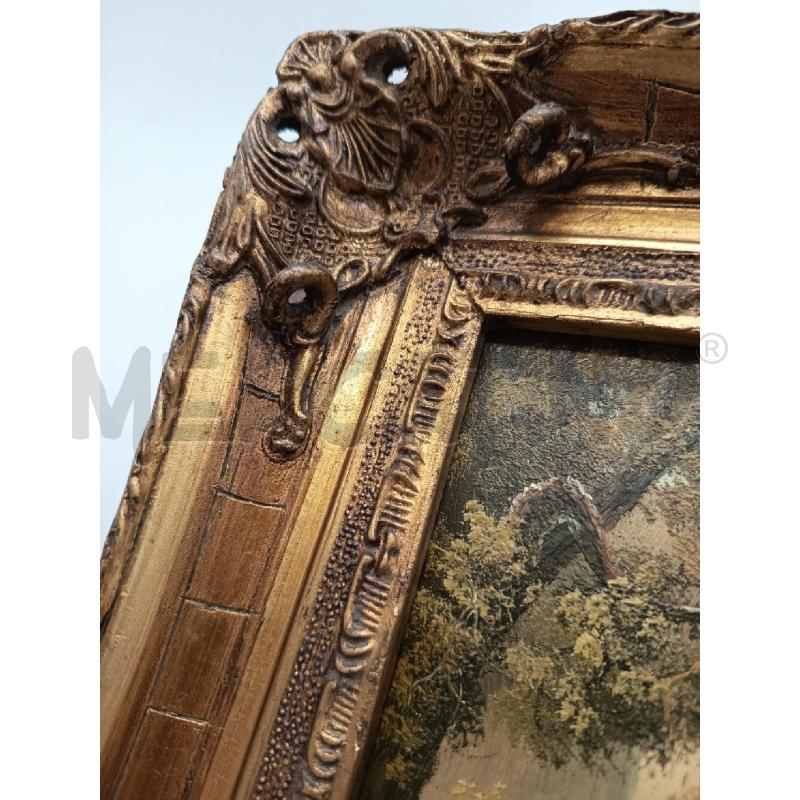 QUADRO OLIO SU TAVOLA SCORCIO FLUVIALE  | Mercatino dell'Usato Roma porta maggiore 4