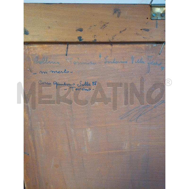 QUADRO OLIO SU TAVOLETTA ANNI 30 PAESAGGIO PRIMAVERILE  | Mercatino dell'Usato Roma porta maggiore 4