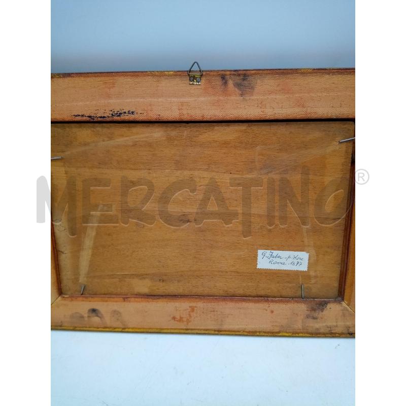 QUADRO OLIO SU TAVOLETTA MARINA CON PESCATORE  | Mercatino dell'Usato Roma porta maggiore 4