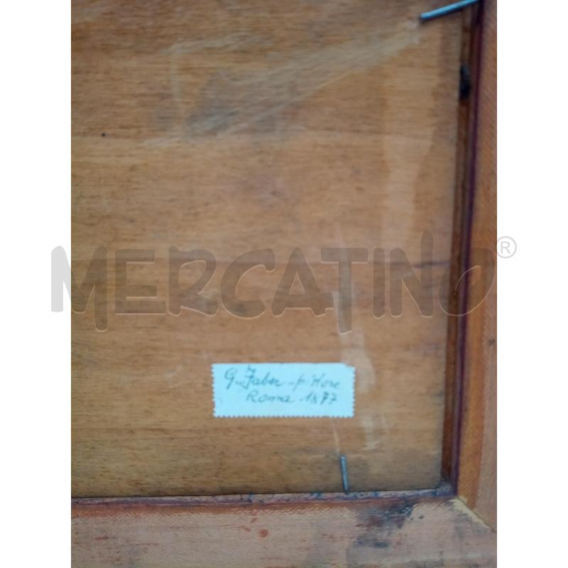 QUADRO OLIO SU TAVOLETTA MARINA CON PESCATORE  | Mercatino dell'Usato Roma porta maggiore 5
