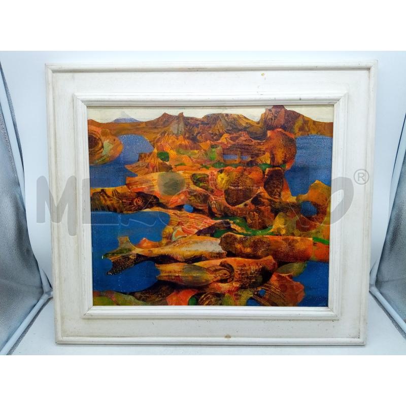 QUADRO OLIO SU TAV ASTRATTO PROMONTORI | Mercatino dell'Usato Roma porta maggiore 1