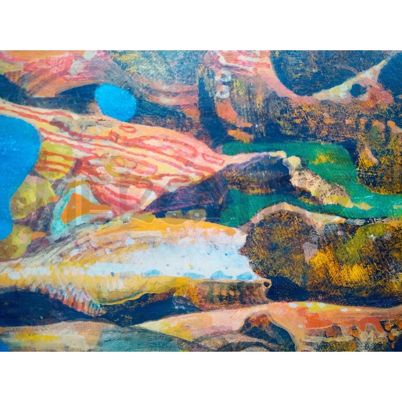 QUADRO OLIO SU TAV ASTRATTO PROMONTORI | Mercatino dell'Usato Roma porta maggiore 3
