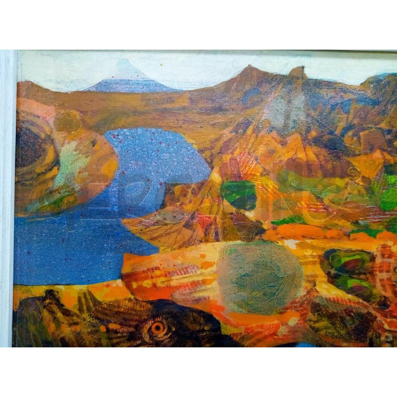 QUADRO OLIO SU TAV ASTRATTO PROMONTORI | Mercatino dell'Usato Roma porta maggiore 4