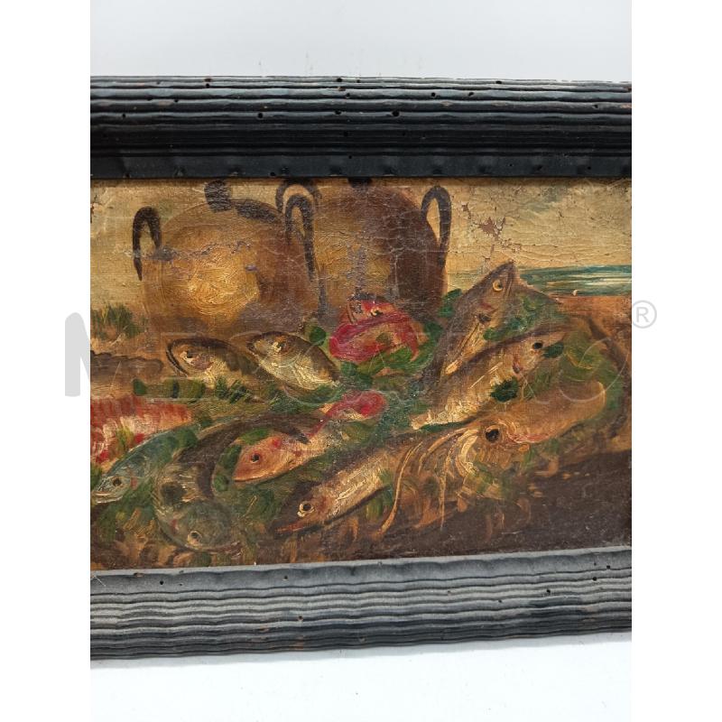 QUADRO OLIO SU TAV FRITTO MISTO | Mercatino dell'Usato Roma porta maggiore 1