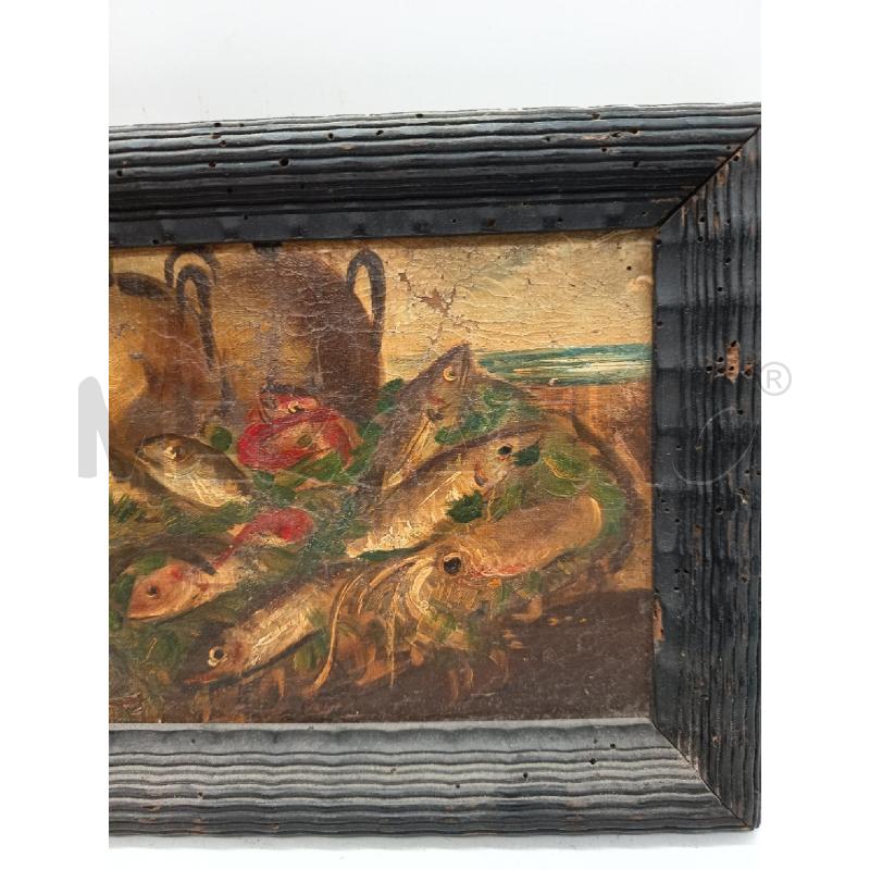 QUADRO OLIO SU TAV FRITTO MISTO | Mercatino dell'Usato Roma porta maggiore 2