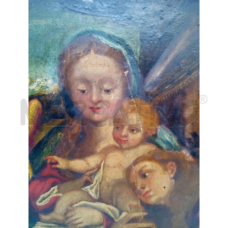 QUADRO OLIO SU TAV MADONNA CON BAMBINO EPOCA | Mercatino dell'Usato Roma porta maggiore 2