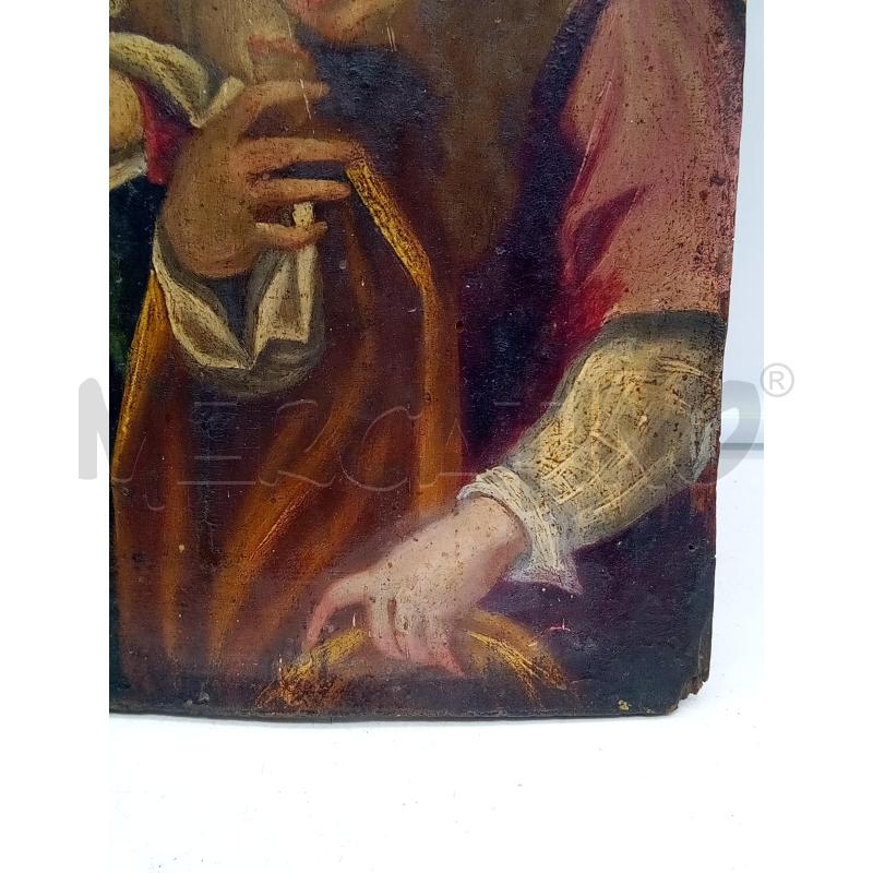QUADRO OLIO SU TAV MADONNA CON BAMBINO EPOCA | Mercatino dell'Usato Roma porta maggiore 3