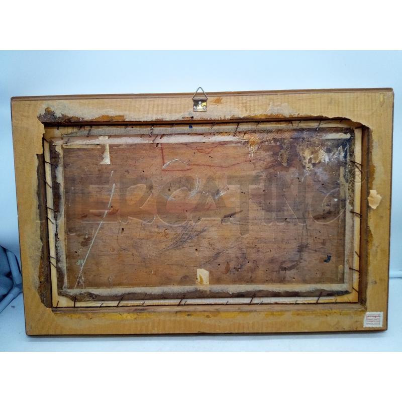 QUADRO OLIO SU TAV MARINA CON BARCA IN SPIAGGIA | Mercatino dell'Usato Roma porta maggiore 5