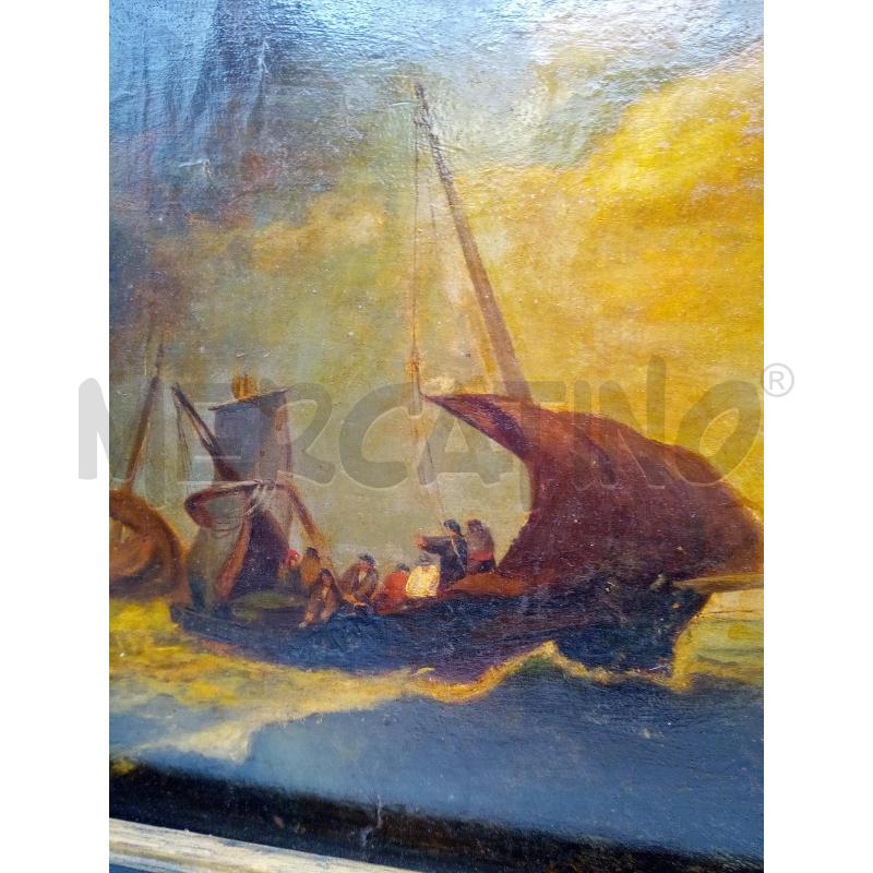 QUADRO OLIO SU TAV NAVI MERCANTILI | Mercatino dell'Usato Roma porta maggiore 2