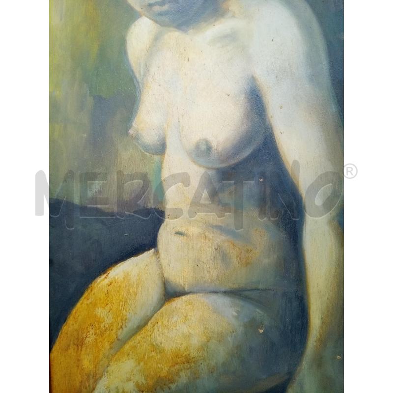QUADRO OLIO SU TAV NUDO DONNA TONI GRIGI | Mercatino dell'Usato Roma porta maggiore 2