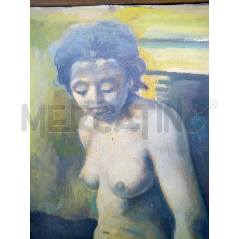 QUADRO OLIO SU TAV NUDO DONNA TONI GRIGI | Mercatino dell'Usato Roma porta maggiore 3