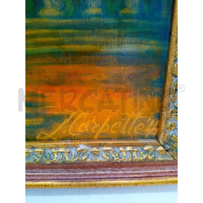 QUADRO OLIO SU TAV PIAZZA PANTHEON TONI ARANCIO | Mercatino dell'Usato Roma porta maggiore 3