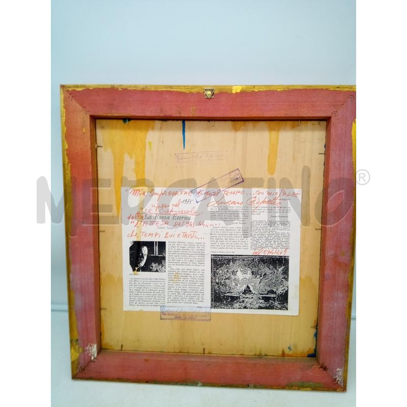 QUADRO OLIO SU TAV PIAZZA PANTHEON TONI ARANCIO | Mercatino dell'Usato Roma porta maggiore 5
