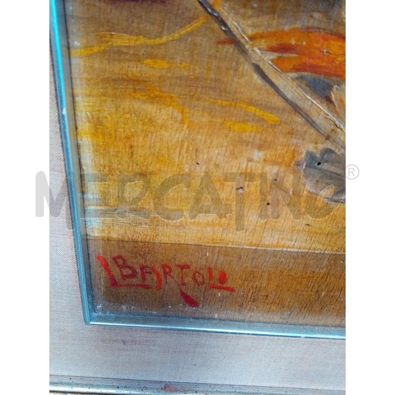 QUADRO OLIO SU TAV RAMO CON PRUGNE E ANATRA | Mercatino dell'Usato Roma porta maggiore 4