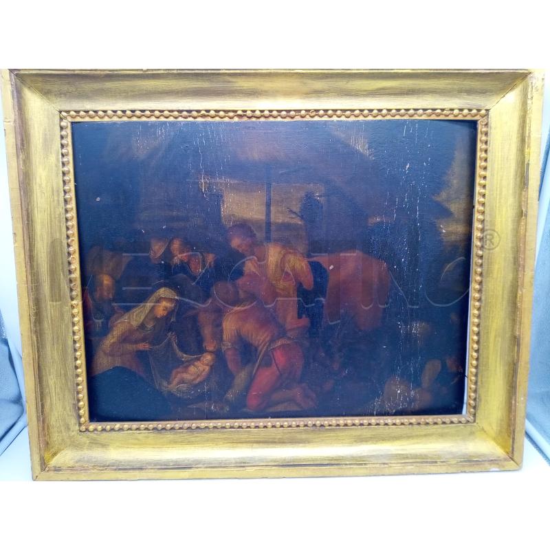 QUADRO OLIO SU TAV SACRA FAMIGLIA EPOCA | Mercatino dell'Usato Roma porta maggiore 1