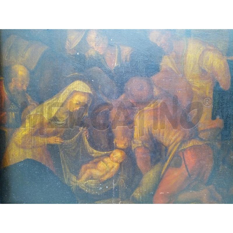 QUADRO OLIO SU TAV SACRA FAMIGLIA EPOCA | Mercatino dell'Usato Roma porta maggiore 2