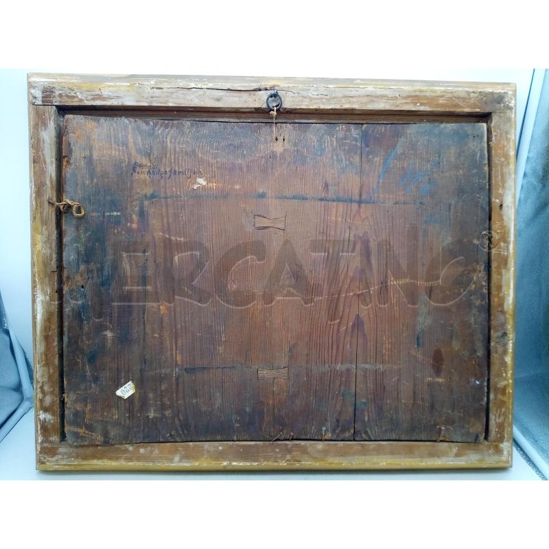 QUADRO OLIO SU TAV SACRA FAMIGLIA EPOCA | Mercatino dell'Usato Roma porta maggiore 4