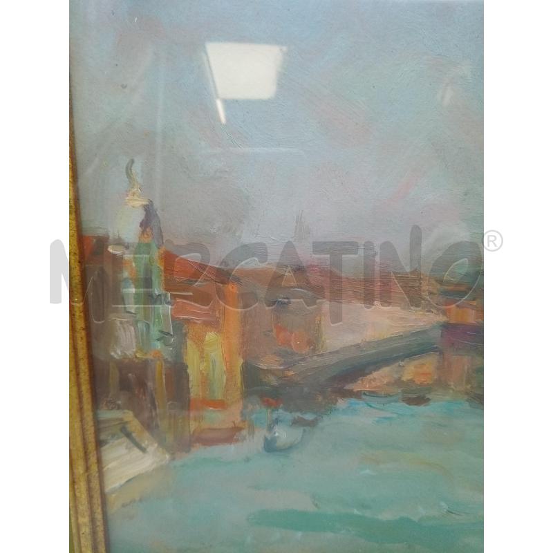 QUADRO OLIO SU TAV VEDUTA CANAL GRANDE | Mercatino dell'Usato Roma porta maggiore 3