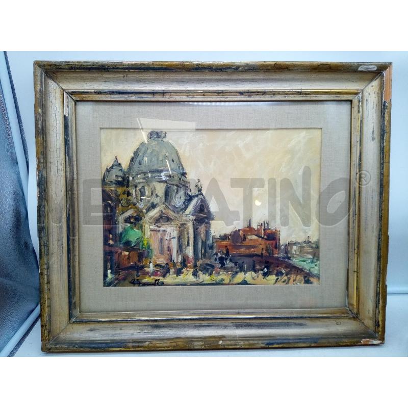 QUADRO OLIO SU TAV VEDUTA CHIESA DELLA SALUTE | Mercatino dell'Usato Roma porta maggiore 1