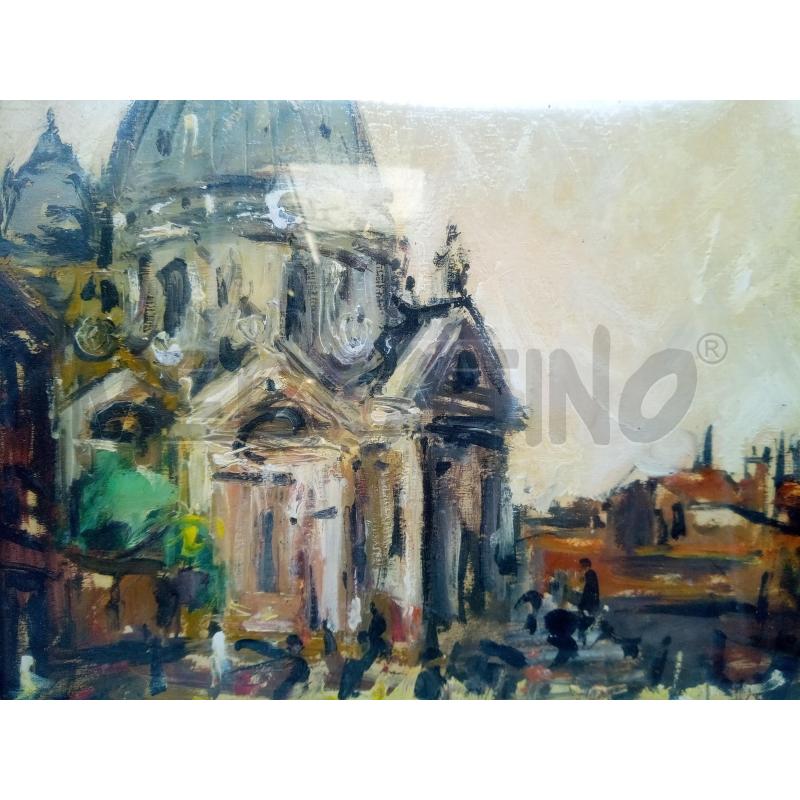 QUADRO OLIO SU TAV VEDUTA CHIESA DELLA SALUTE | Mercatino dell'Usato Roma porta maggiore 3