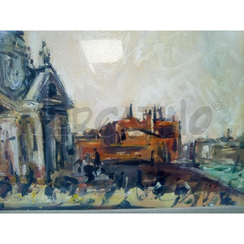 QUADRO OLIO SU TAV VEDUTA CHIESA DELLA SALUTE | Mercatino dell'Usato Roma porta maggiore 4