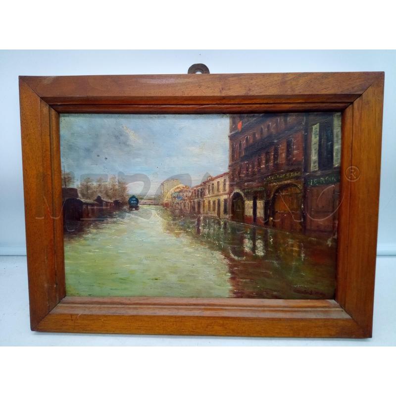 QUADRO OLIO SU TAV VEDUTA VENEZIA | Mercatino dell'Usato Roma porta maggiore 1