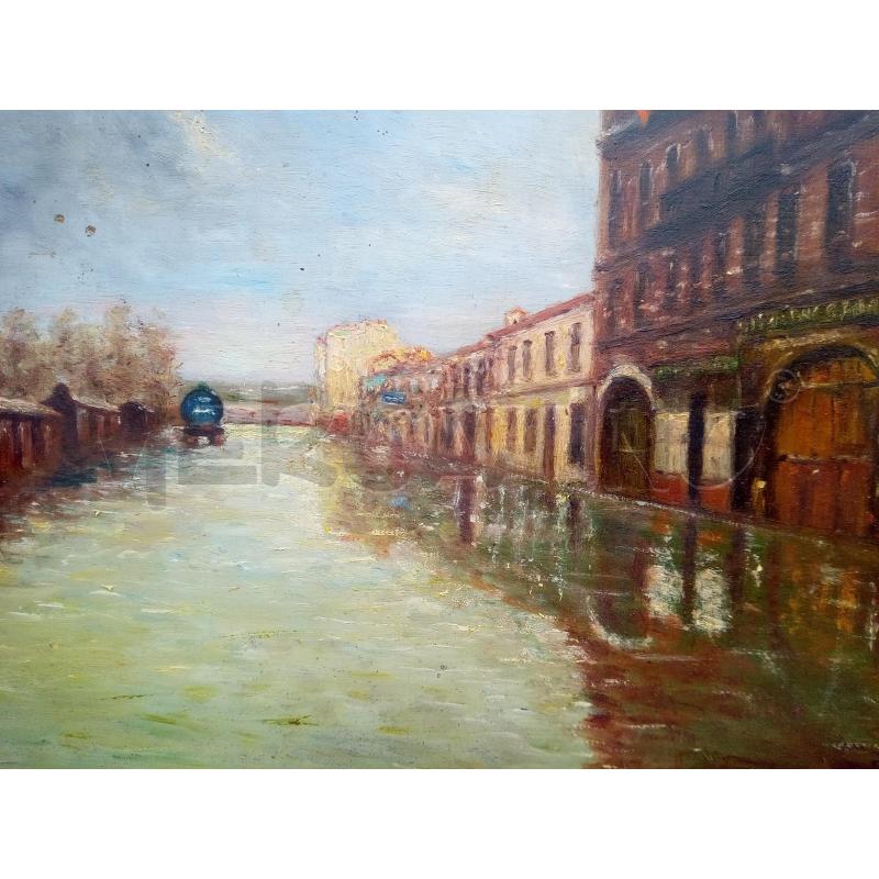 QUADRO OLIO SU TAV VEDUTA VENEZIA | Mercatino dell'Usato Roma porta maggiore 2