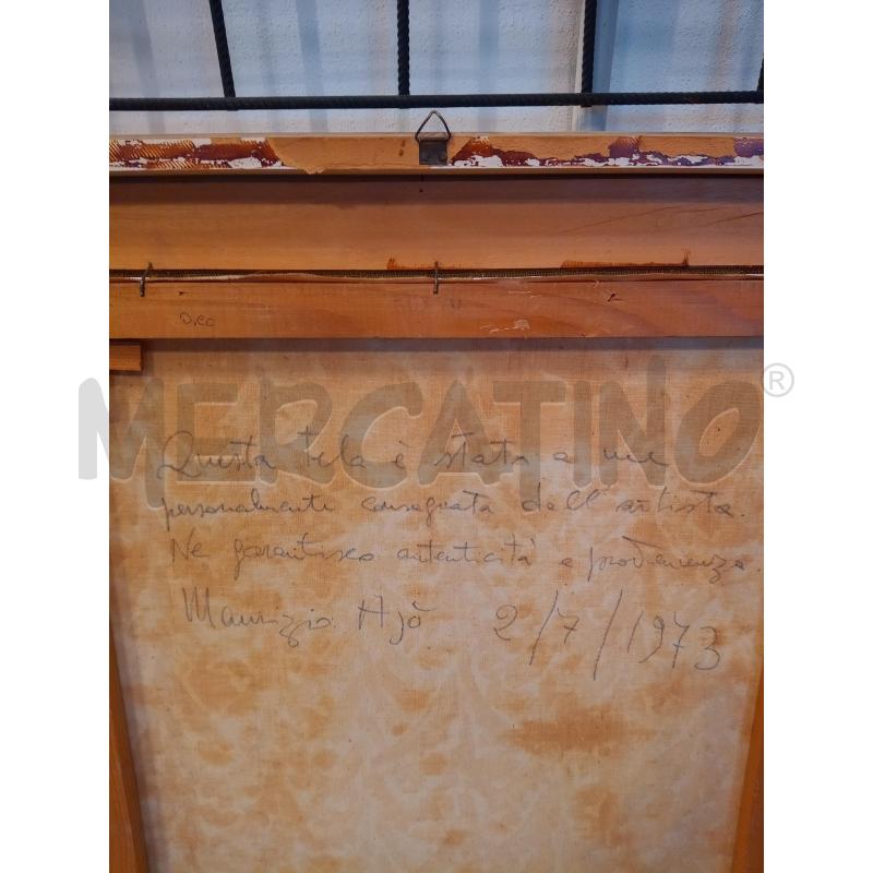 QUADRO OLIO SU TELA ABETI  | Mercatino dell'Usato Roma porta maggiore 4