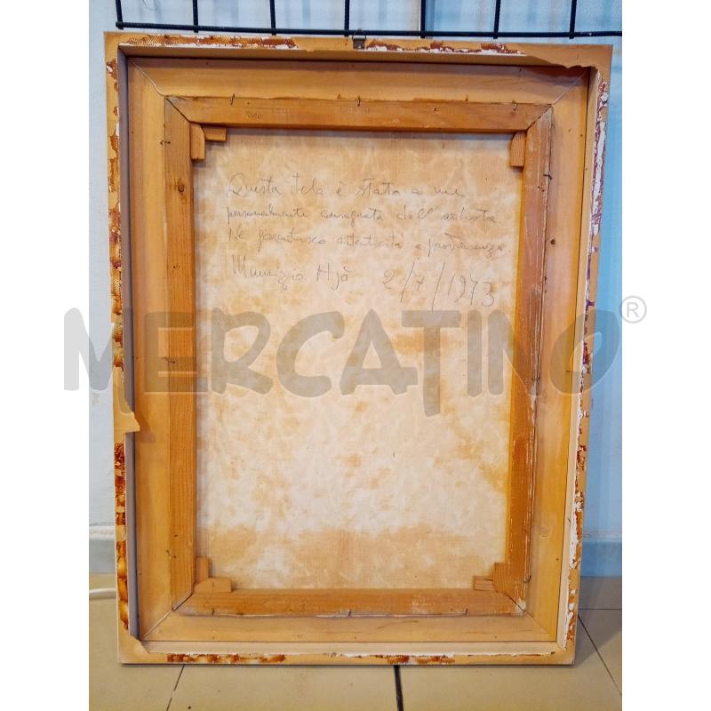 QUADRO OLIO SU TELA ABETI  | Mercatino dell'Usato Roma porta maggiore 5