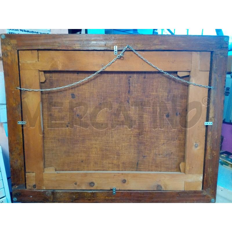 QUADRO OLIO SU TELA ADORAZIONE DEI PASTORI EPOCA | Mercatino dell'Usato Roma porta maggiore 5