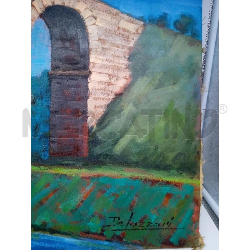 QUADRO OLIO SU TELA ARCO DI NARNI  | Mercatino dell'Usato Roma porta maggiore 2