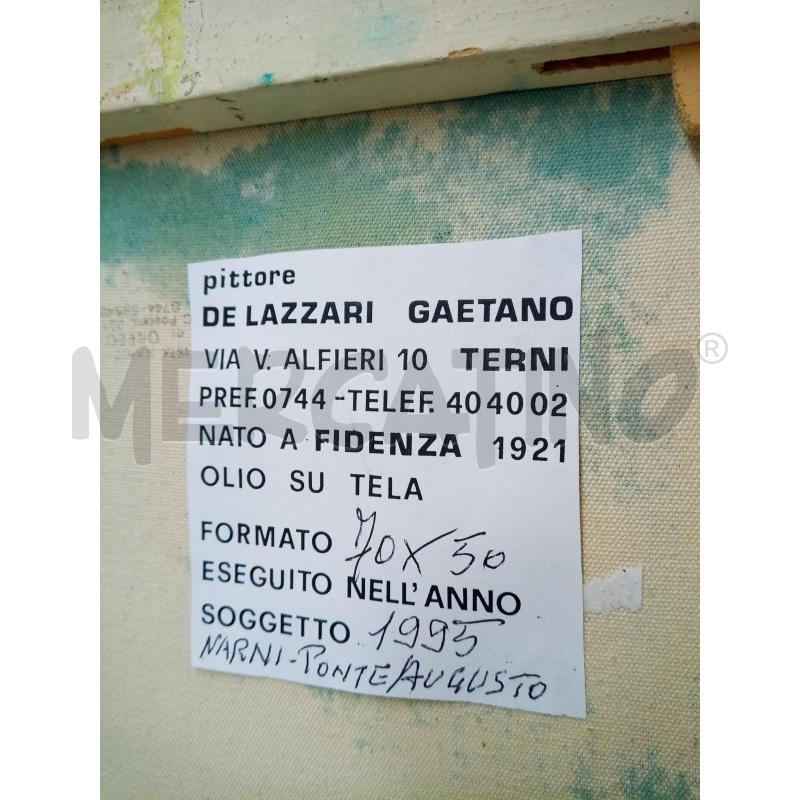 QUADRO OLIO SU TELA ARCO DI NARNI  | Mercatino dell'Usato Roma porta maggiore 5
