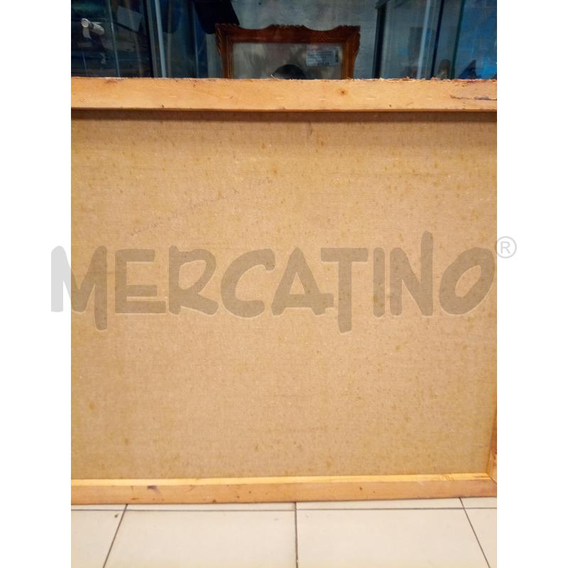 QUADRO OLIO SU TELA ASTRATTO FIGURE  | Mercatino dell'Usato Roma porta maggiore 5