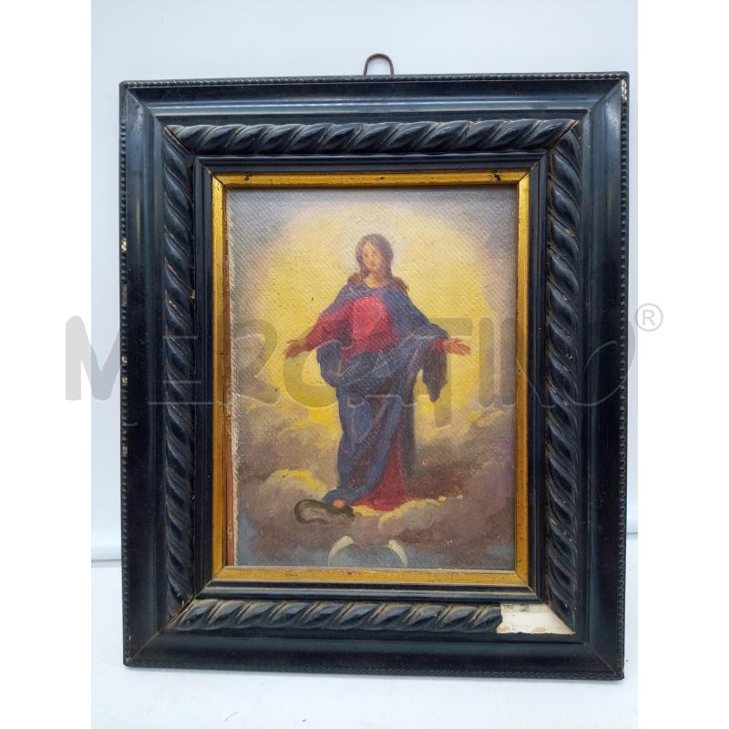 QUADRO OLIO SU TELA BOZZETO DI UNA MADONNA   | Mercatino dell'Usato Roma porta maggiore 1