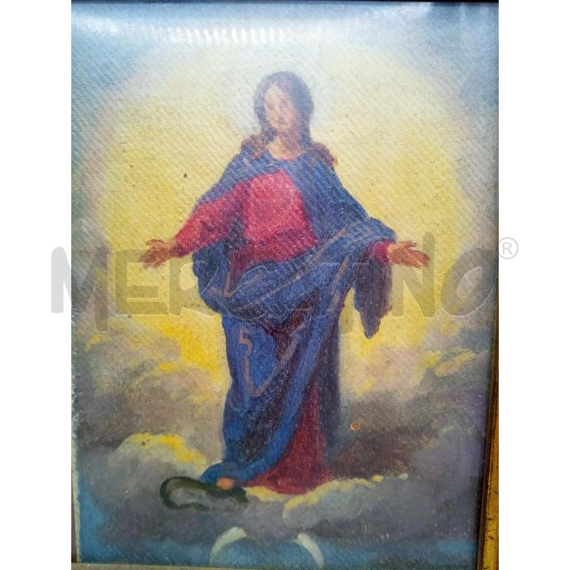 QUADRO OLIO SU TELA BOZZETO DI UNA MADONNA   | Mercatino dell'Usato Roma porta maggiore 2