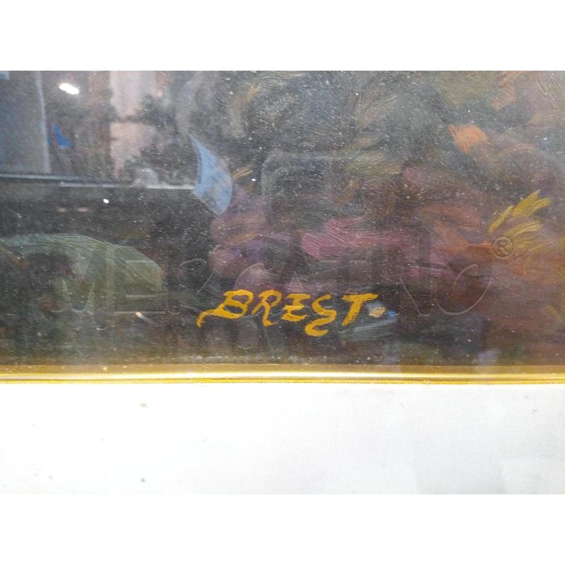 QUADRO OLIO SU TELA CAMPAGNA ROMANA CON CAPRETTE | Mercatino dell'Usato Roma porta maggiore 4