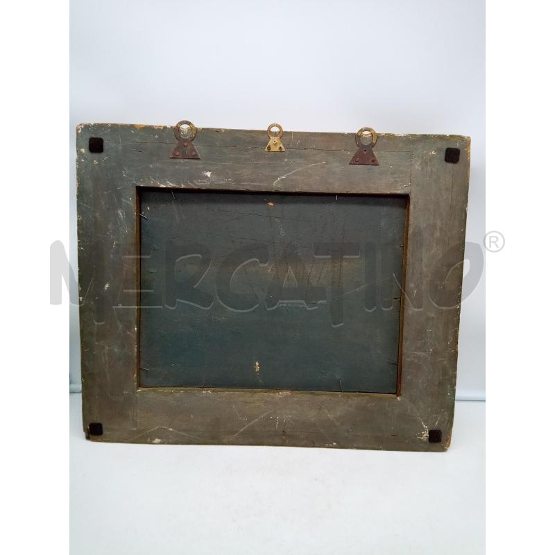 QUADRO OLIO SU TELA CASA SUL LAGO CON GALLINE | Mercatino dell'Usato Roma porta maggiore 4